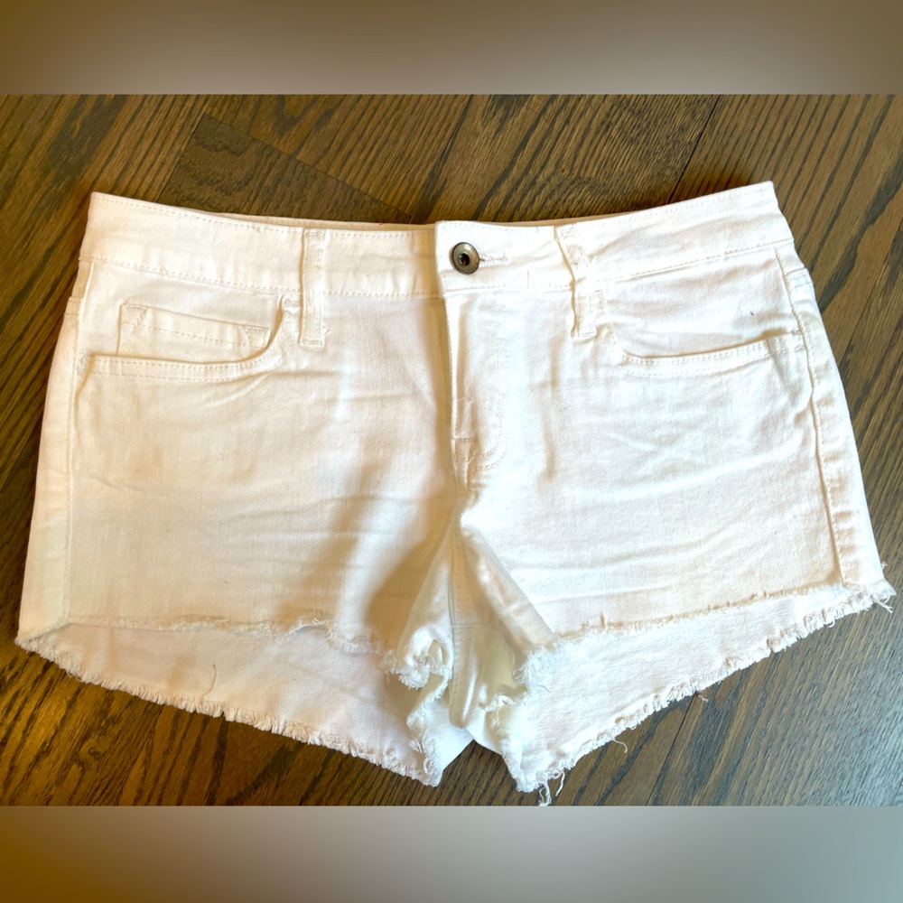 White Denim Shorts